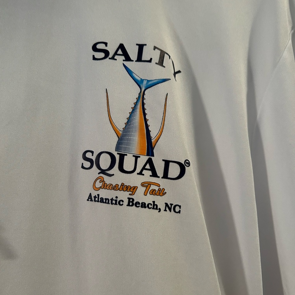 Salty Squad lightweight White Hoodie